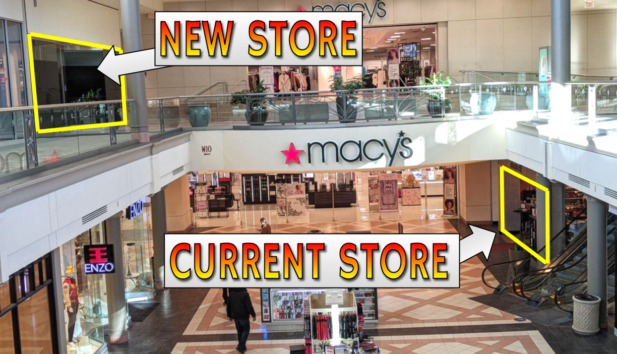 new store upstairs, old store downstairs